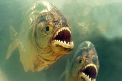 Piranhas carnivori nel fiume