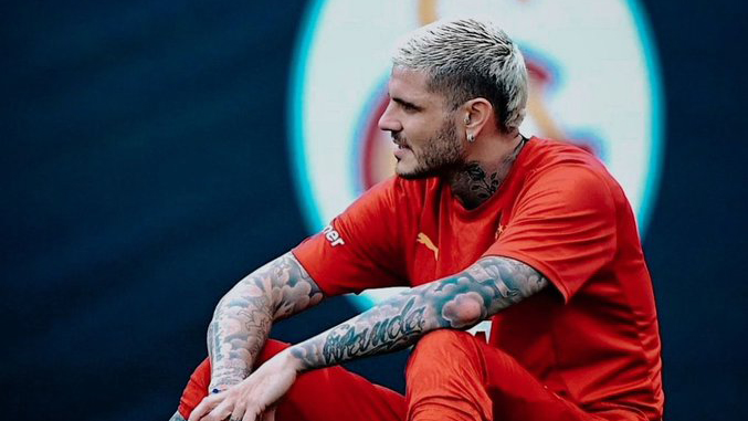 Mauro Icardi, depresso dopo la separazione con Wanda Nara, in uno scatto sul suo profilo durante gli allenamenti in Turchia con il Galatasaray