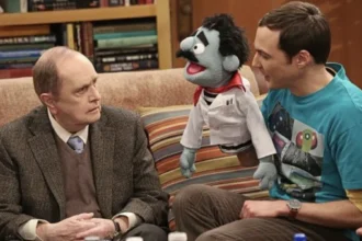 Bob Newhart e Jim-Parson in "The Big-bang theory"