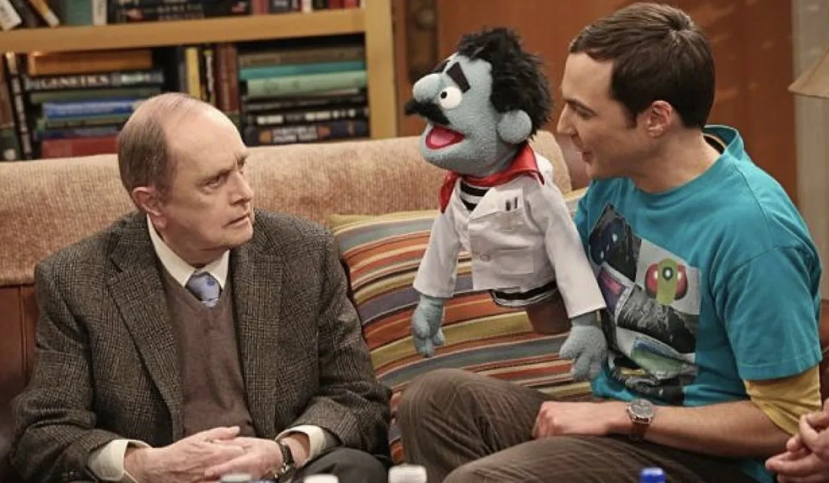 Bob Newhart e Jim-Parson in "The Big-bang theory"